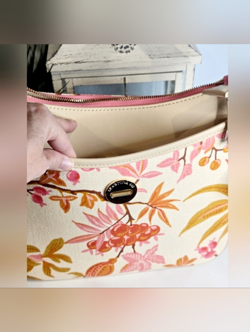 Spartina 449 Lena Shoulder Bag Richmond Hill Cream - Picture 3 of 11